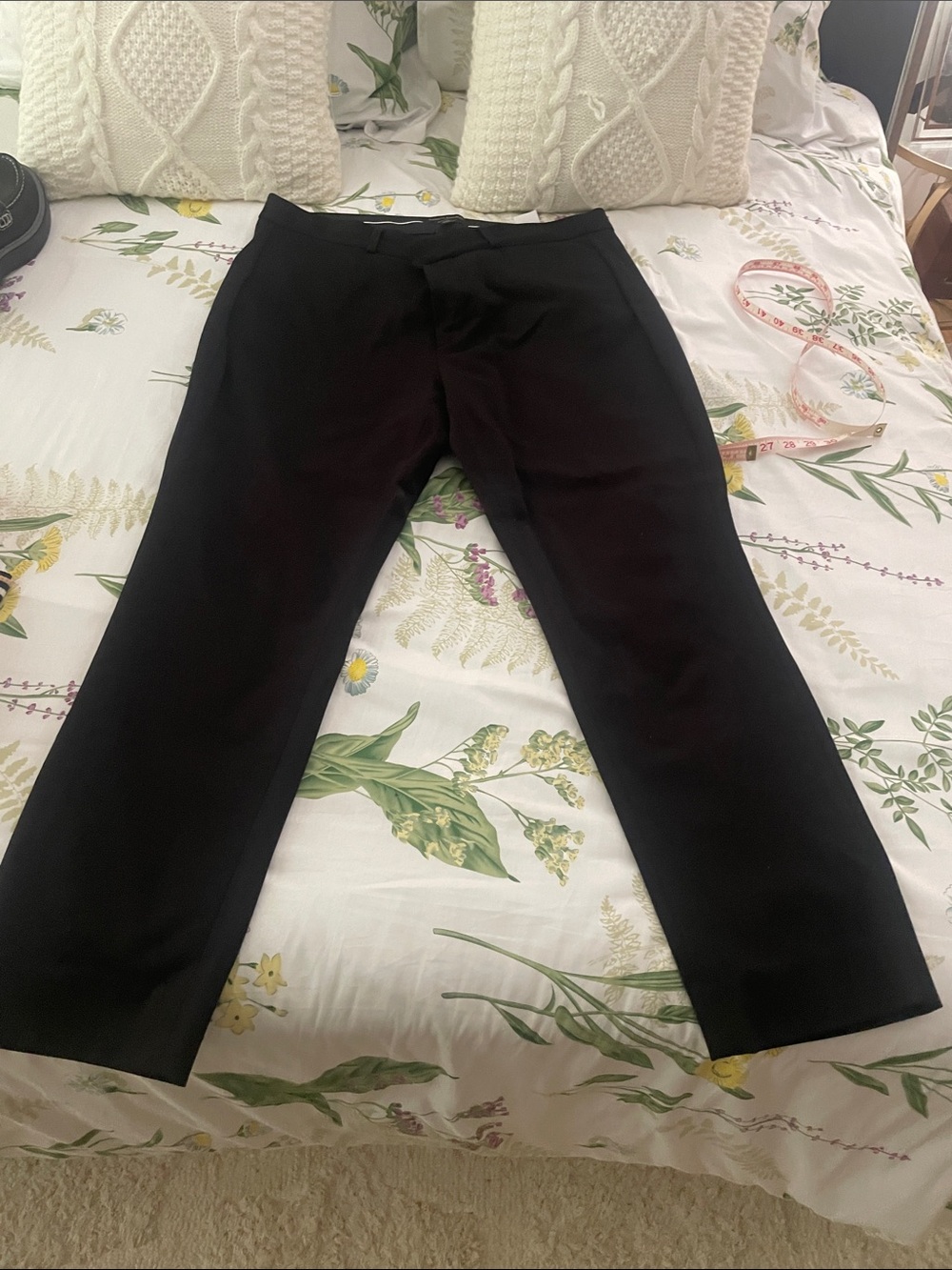 Banana Republic Men's Black Dress Pants - Slim Straight